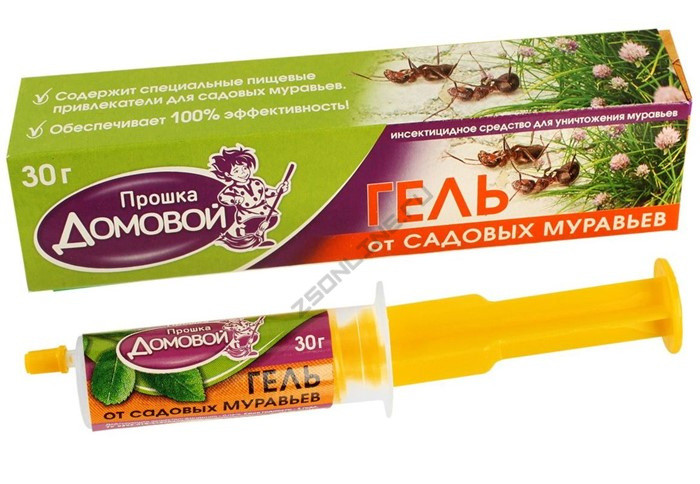 "Домовой" Гель от садовых муравьёев, шприц, 30 г.