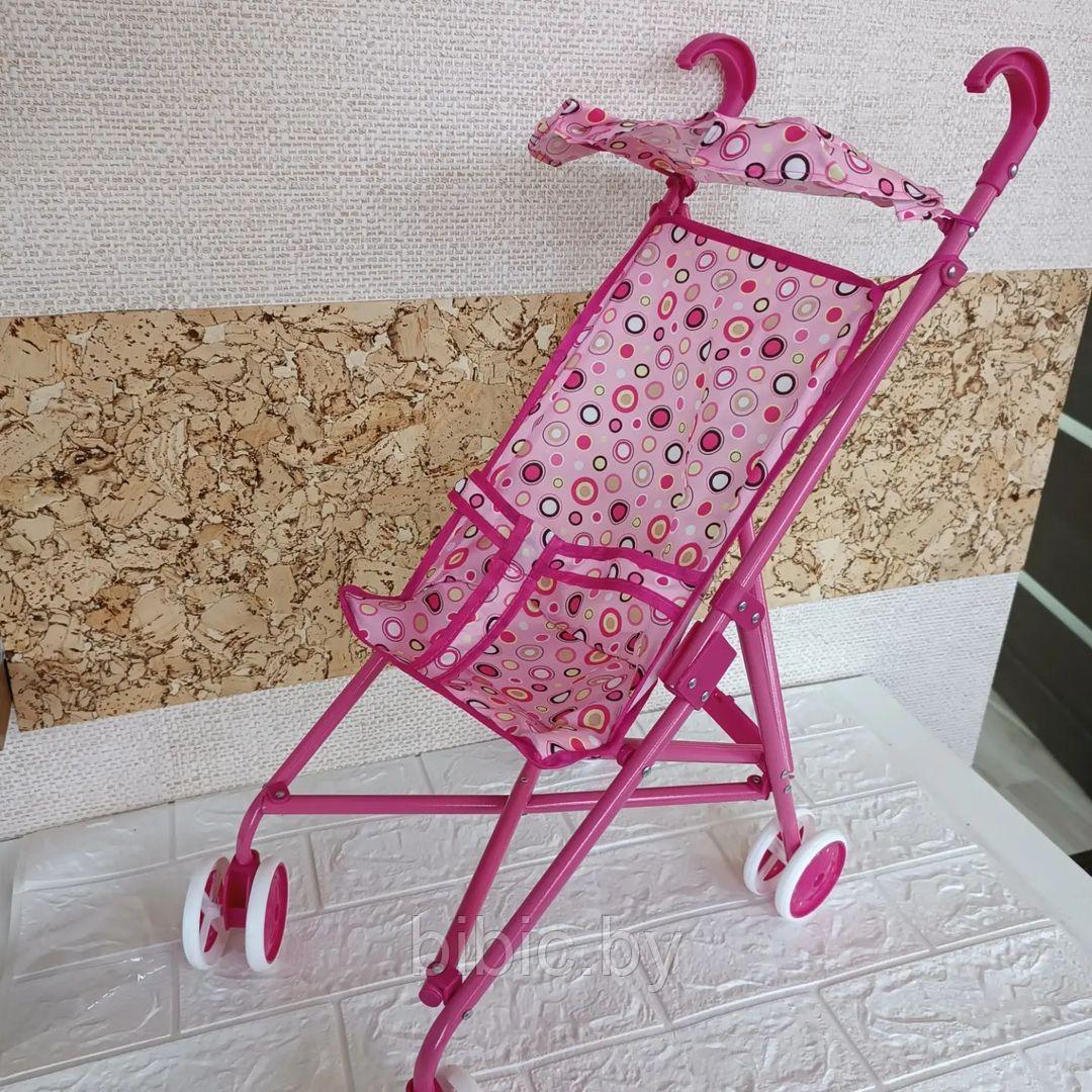 Детская игрушечная коляска трость для кукол, металлическая с регулируемым козырьком, для девочек, фото 1