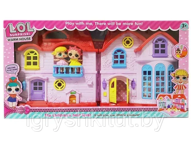 Большой домик ЛОЛ (LOL) + 4 куклы и мебель - фото 3 - id-p183066933