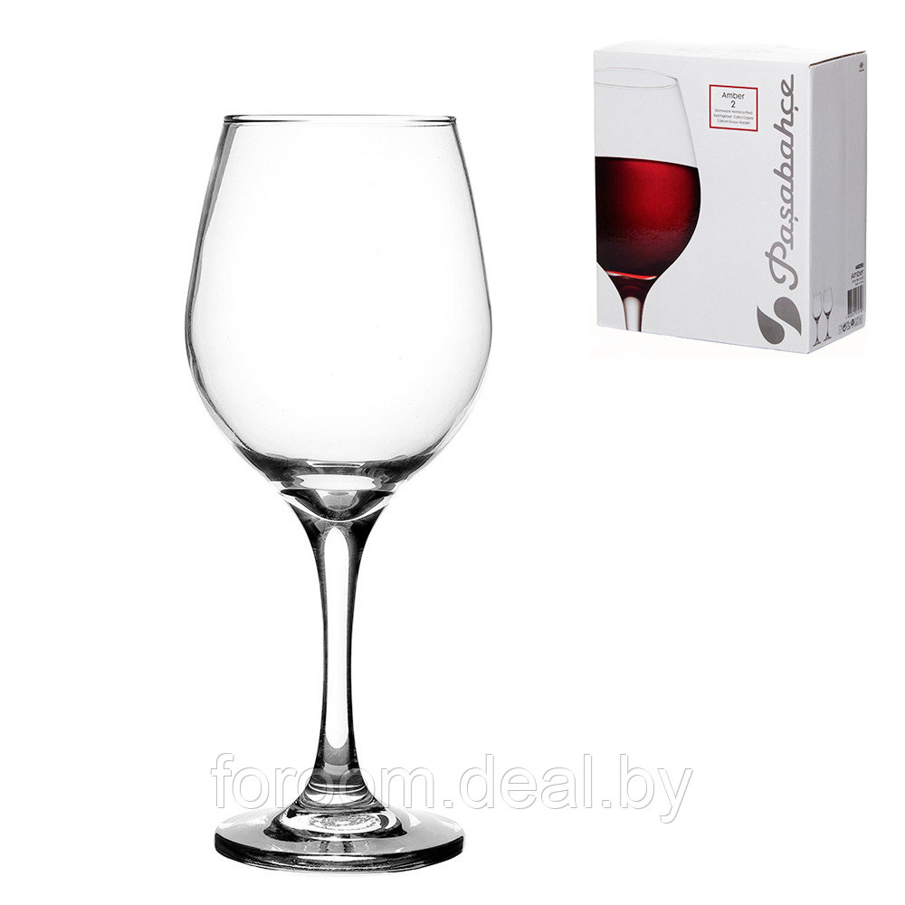 Комплект бокалов 365 мл (2 шт.) для красного вина Pasabahce Amber 440265 1106129 - фото 1 - id-p183067553