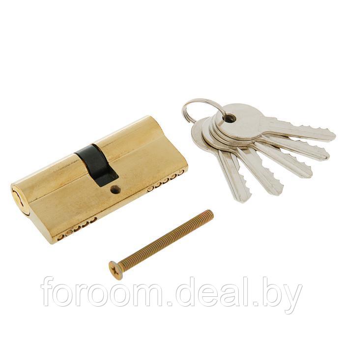 Цилиндровый механизм (сердцевина замка) 70 мм, английский ключ, 5 ключей СимаГлобал 2921838 - фото 1 - id-p183067593