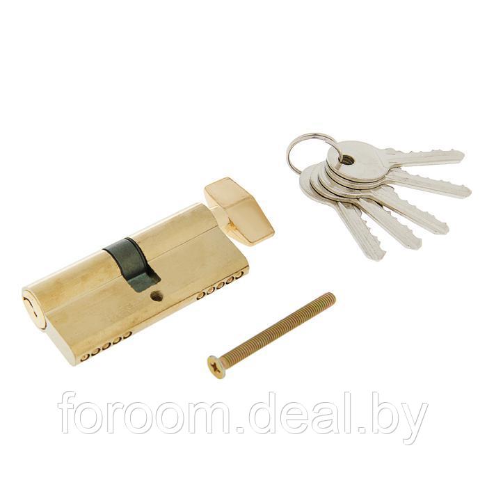 Цилиндровый механизм (сердцевина замка) 70 мм с вертушкой, английский ключ, 5 ключей СимаГлобал 2921840 - фото 1 - id-p183067599