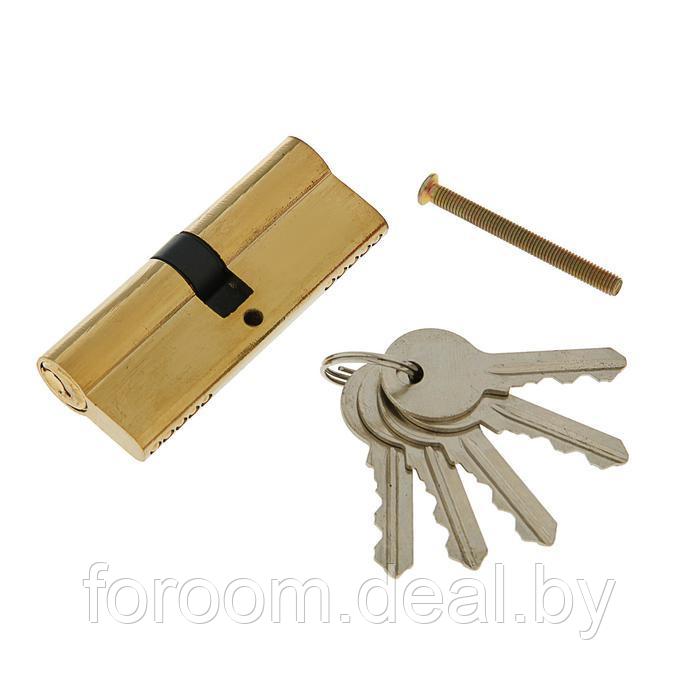 Цилиндровый механизм (сердцевина замка) 80 мм, английский ключ, 5 ключей СимаГлобал 2921846 - фото 1 - id-p183067602