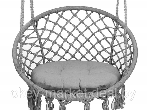 Кресло качели гамак подвесные Boho с подушкой 150 кг, фото 2