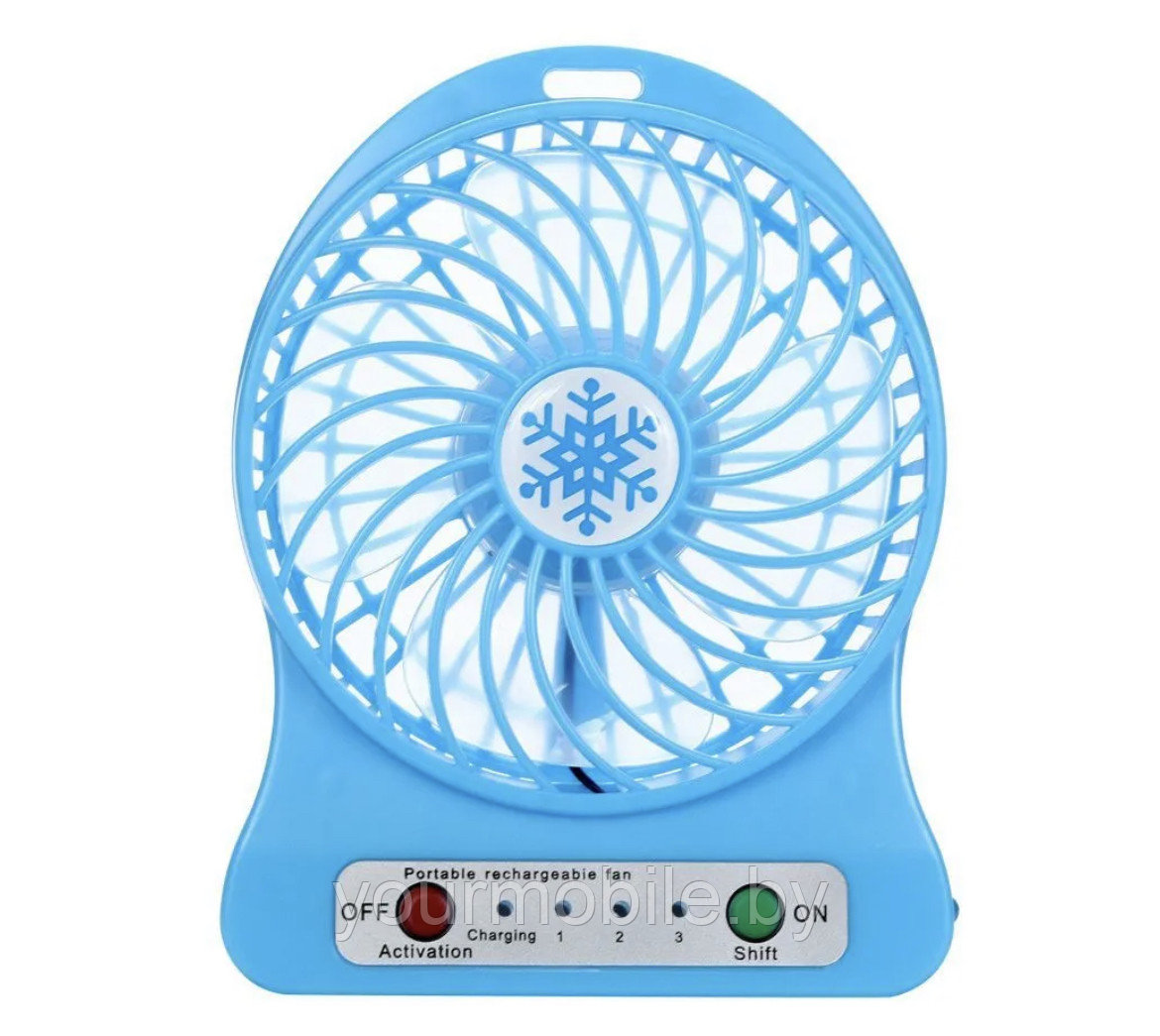 Настольный вентилятор mini fan A1 Голубой - фото 1 - id-p183068805