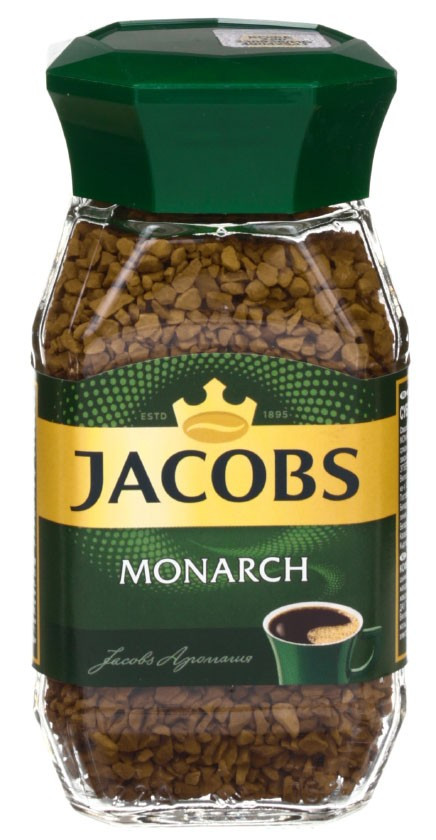 Кофе растворимый Jacobs Monarch 47,5 г, в стеклянной банке - фото 2 - id-p183069078