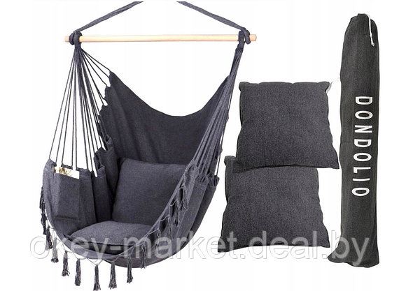 Подвесной гамак-кресло с двумя подушками в комплекте DONDOLIO, фото 3