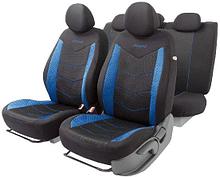 Комплект чехлов для сидений Autoprofi Aeroboost AER-1102 (черный/синий)