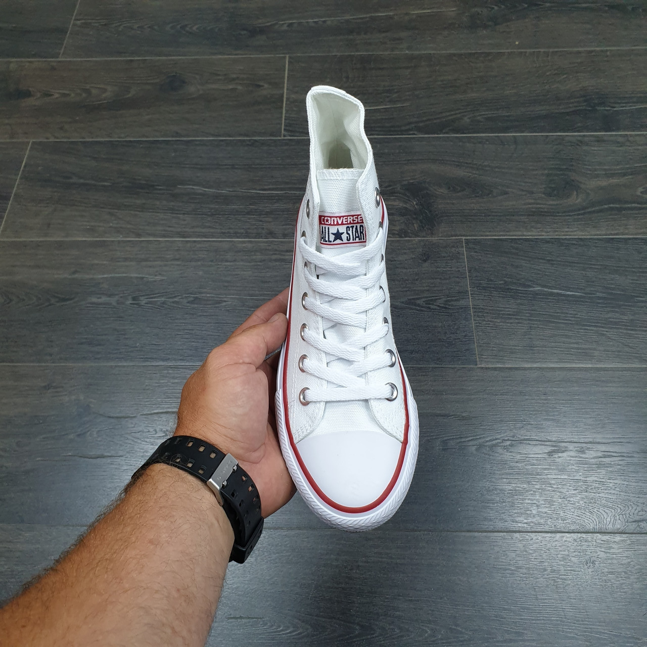 Кеды Converse All Star Mid White - фото 3 - id-p4298163