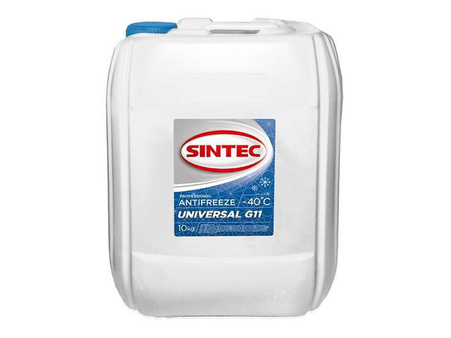 Антифриз Sintec-40 G11 Universal (синий) 10кг - фото 1 - id-p183103713