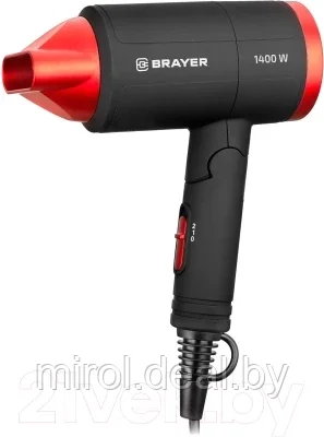 Компактный фен Brayer BR3040RD - фото 1 - id-p183101906