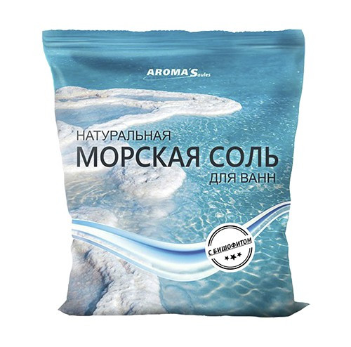 Соль морская для ванн Aroma'Saules "С бишофитом", 1 кг - фото 1 - id-p183110868