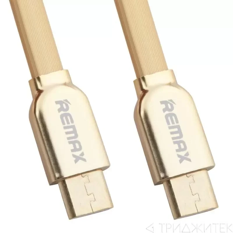 USB Дата-кабель Remax USB Type-C to USB Type-C Data Cable RC-046a, золотой