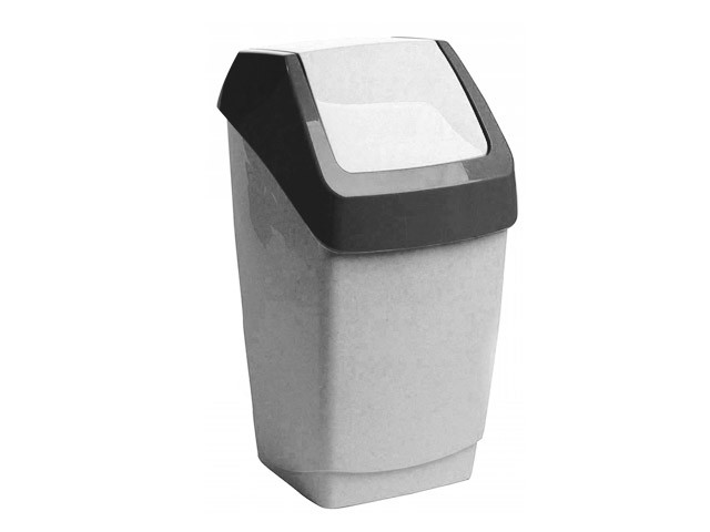 Контейнер для мусора ХАПС 15л (мраморный) IDEA - фото 1 - id-p183140644