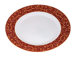 Тарелка обеденная стеклокерамическая, 275 мм, круглая, ANASSA RED (Анасса рэд), DIVA LA OPALA (Sovrana