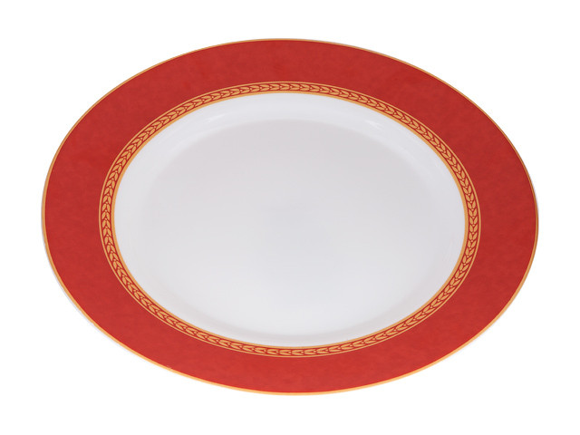 Тарелка обеденная стеклокерамическая, 275 мм, круглая, AMEERAH RED (Амира рэд), DIVA LA OPALA (Sovrana - фото 1 - id-p183140828