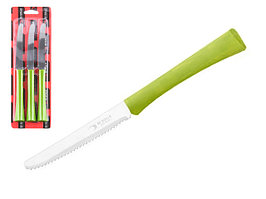 Набор ножей столовых, 3шт., серия INOVA D+, зеленые, DI SOLLE (Длина: 217 мм, длина лезвия: 101 мм, толщина: