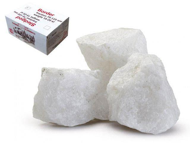 Камень для бани Кварц (жаркий лед), колотый, коробка по 10 кг, ARIZONE - фото 1 - id-p183142732
