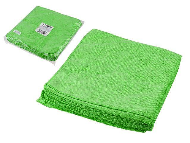Набор салфеток из микрофибры Solid (Cолид) 20 шт., 29х29 см, универсальные, зелёные, PERFECTO LINEA - фото 1 - id-p183142404