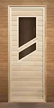Деревянная дверь для бани Везувий 1900х700, фото 2