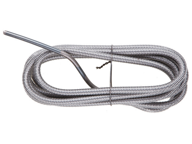 Трос сантехнический пружинный ф 13,5 мм длина 15 м (Канализационный трос используется для прочистки - фото 1 - id-p183147463