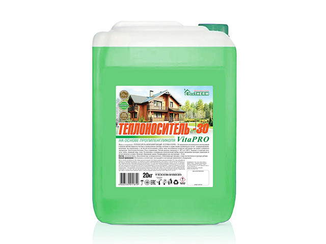 Теплоноситель Экотерм VitaPro (-30С) кан. 20 кг., EcoTherm - фото 1 - id-p183148981