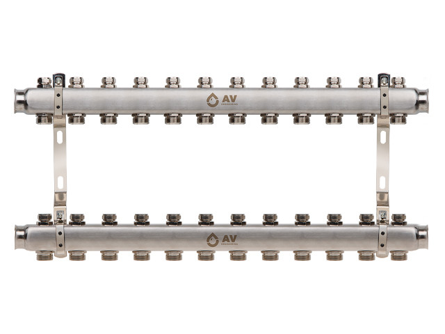 Коллекторная группа AVE162, 12 вых. AV Engineering (PRO серия Для отопления (радиаторы))
