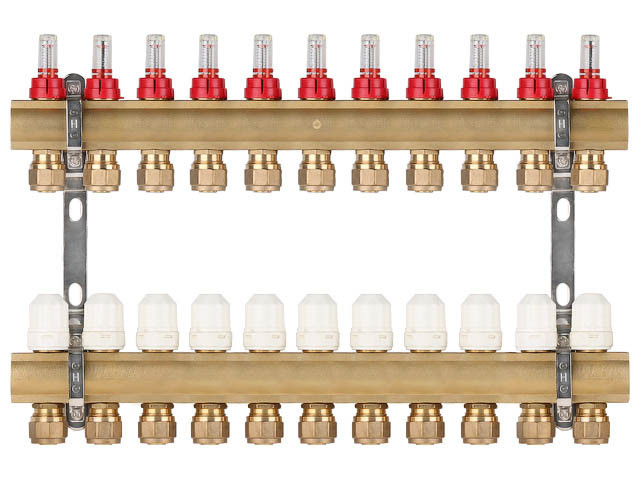 Коллекторная группа AVE777, 11 вых. AV Engineering (PRO серия Для теплого пола и водоснабжения)