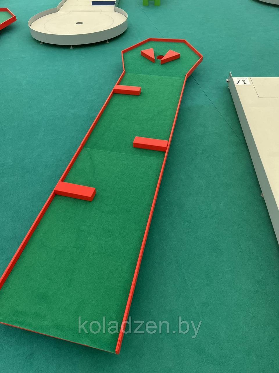 Дорожка для мини-гольфа с велюровым покрытием 3 метра "Ромб" - фото 2 - id-p183155133