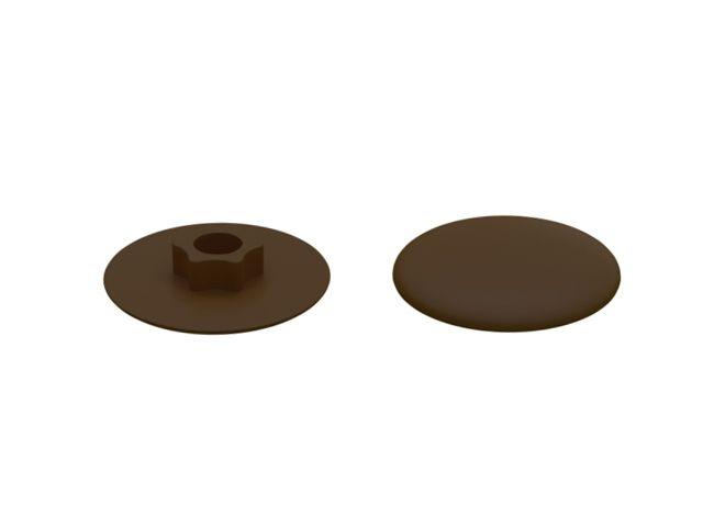 Заглушка для конфирмата, декоративная темно-коричневая (1000 шт в пакете) STARFIX - фото 1 - id-p183164268