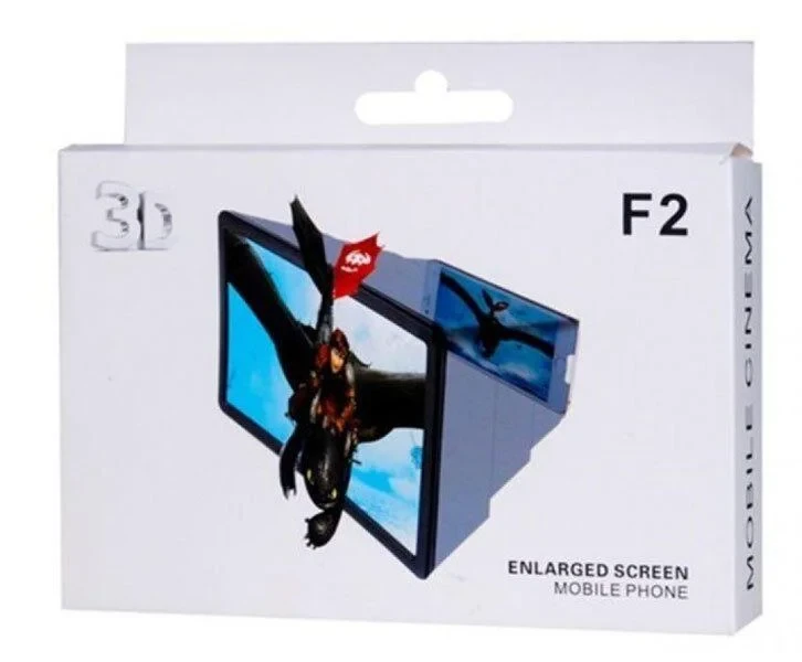3D Увеличитель экрана для телефона F2 (чёрный) - фото 2 - id-p183168736