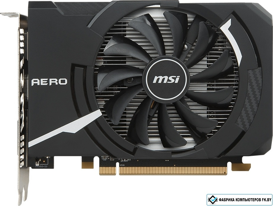 Видеокарта MSI Radeon RX 550 Aero ITX OC 4GB GDDR5 - фото 1 - id-p183169319