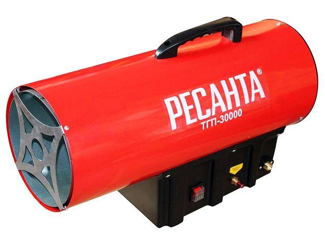 Нагреватель воздуха газовый (пушка) ТГП-30000 Ресанта (30 КВт, 220В, пл. обогрева 150м2, 7.5 кг - фото 1 - id-p183193628