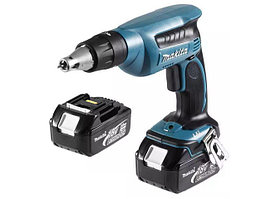 Аккум. шуруповерт MAKITA DFS 451 RFE в чем. (18.0 В, 2 акк., 3.0 А/ч Li-Ion, 1 скор., 26 Нм, шурупы до 4 мм)