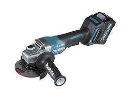 Аккум. углошлифмашина MAKITA GA 012 GM 201 (40В, 115 мм, 8500 об/м, клав. (2x4.0Ач,DC40RA,Makpac4))