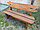 Скамья садовая и банная из массива сосны "Кредо №2" 1,5 метра, фото 6