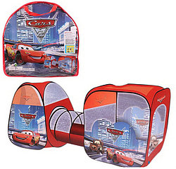 Палатка детская игровая с туннелем "Тачки", 270х92х92 см, арт. 8016Z-B