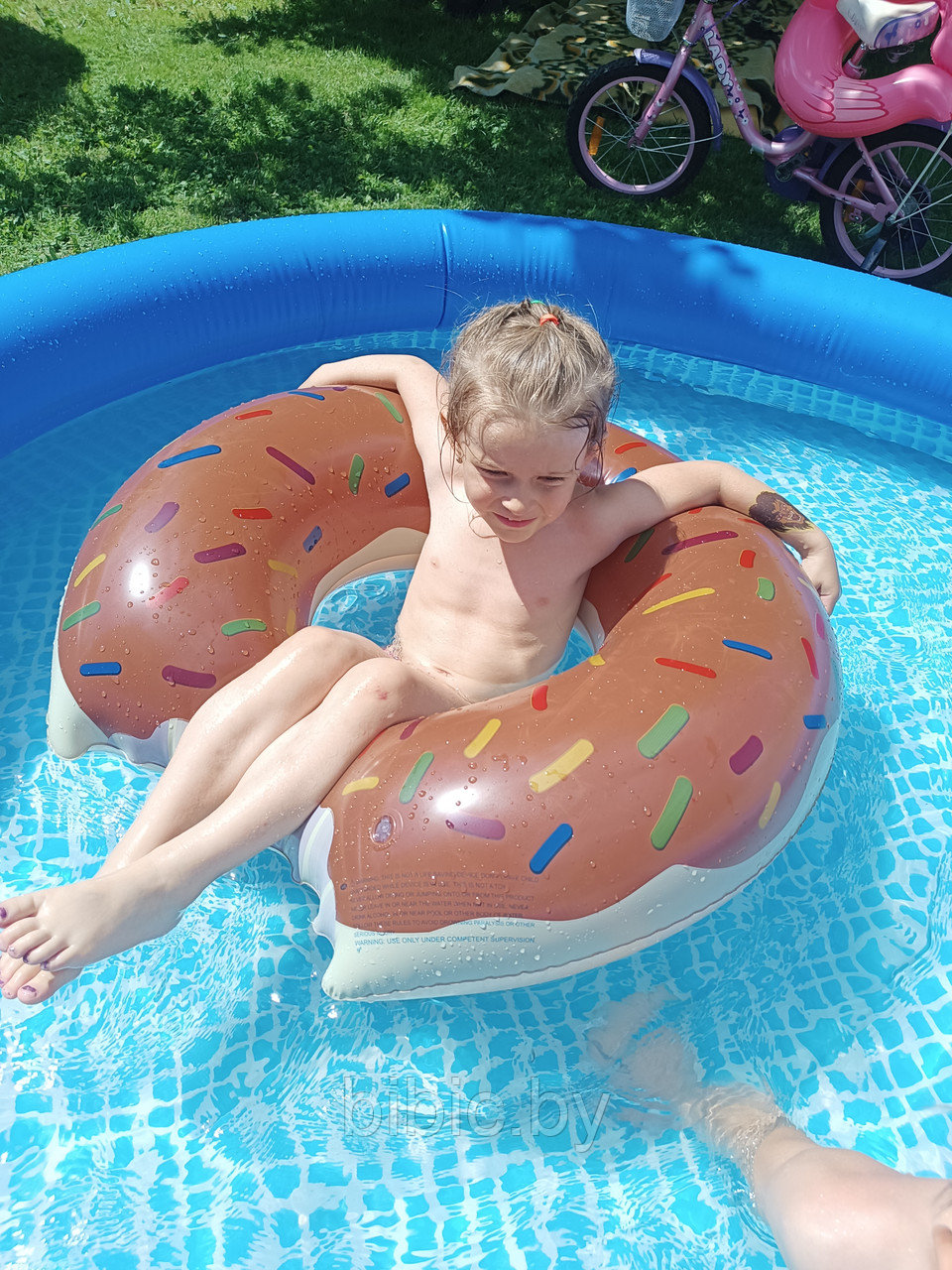 Детский Надувной Круг для плавания " Пончик" 90, 100,120 см - фото 4 - id-p181945315