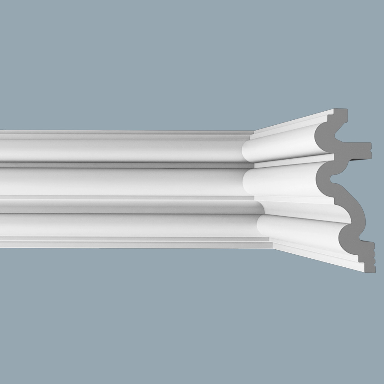 Плинтус потолочный К6 80/30 Дюрополимер 80*30*2000мм