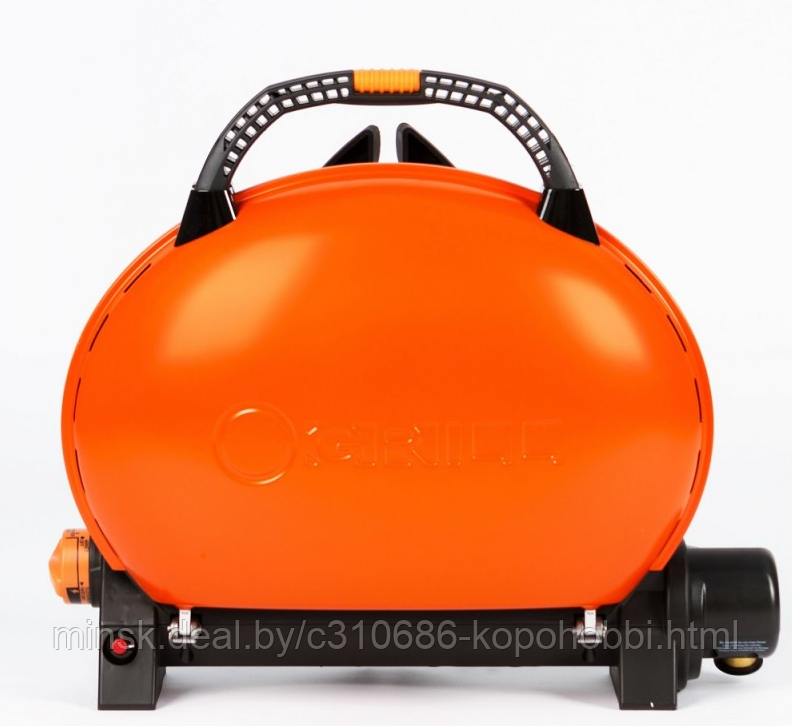 Портативный газовый гриль O-grill 500 оранжевый (в комплекте адаптер тип А) - фото 1 - id-p183218986