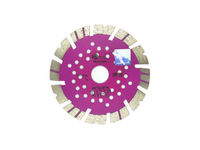 Алмазный круг 125х22,23мм по ж/бетону сегмент Tractor TRIO-DIAMOND (Высокие турбо-сегменты. Ж/б, бетон, - фото 1 - id-p183239644