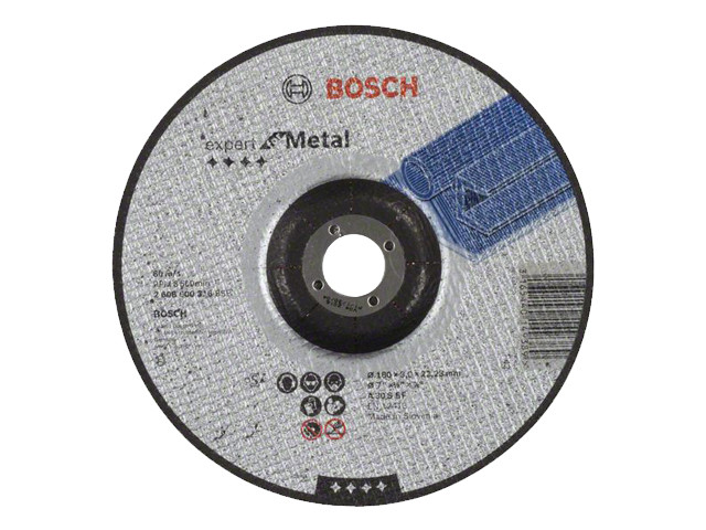 Круг отрезной 180х3.0x22.2 мм для металла вогнутый Expert BOSCH - фото 1 - id-p183237713