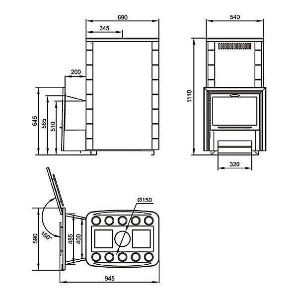 Печь банная Термофор (TMF) Inox БСЭ ЗК Иллюминатор антрацит НВ - фото 2 - id-p146550340