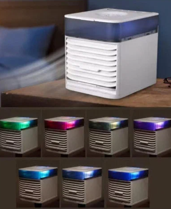 Мини кондиционер Ultra Air Cooler / Охладитель воздуха (3 режима, 7 цветов LED - подсветки) - фото 2 - id-p159151574