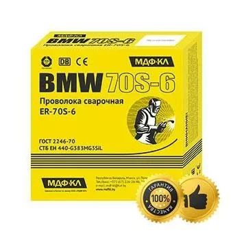 Проволока сварочная BMW 70s-6 омедненная 0.8мм 5кг, фото 2