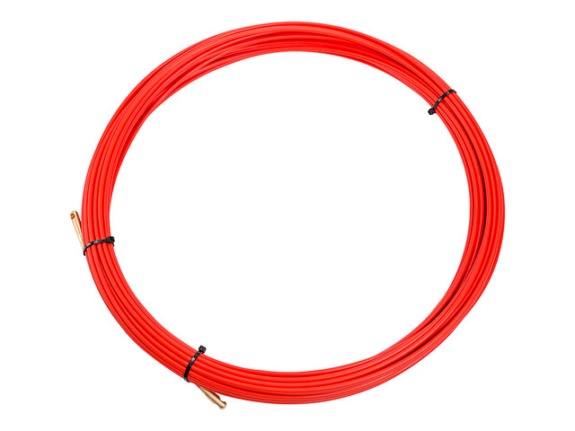 Протяжка кабельная (мини УЗК в бухте), стеклопруток, d=3,5 мм 20 м красная (REXANT) - фото 1 - id-p183246915