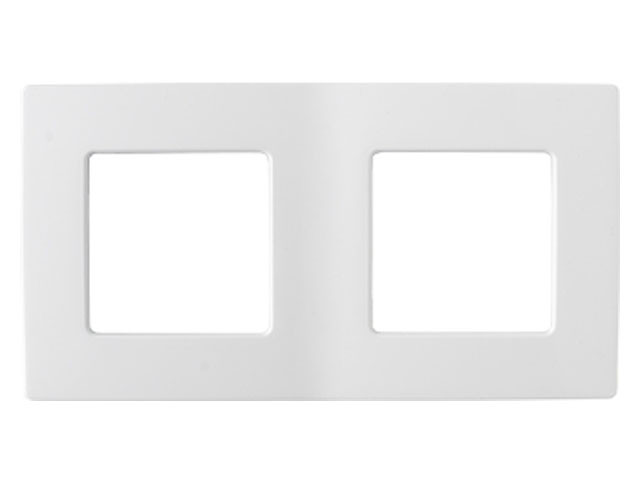 Рамка 2-местная белая, Мастер, BYLECTRICA (153х80х8,5 мм) - фото 1 - id-p183249929