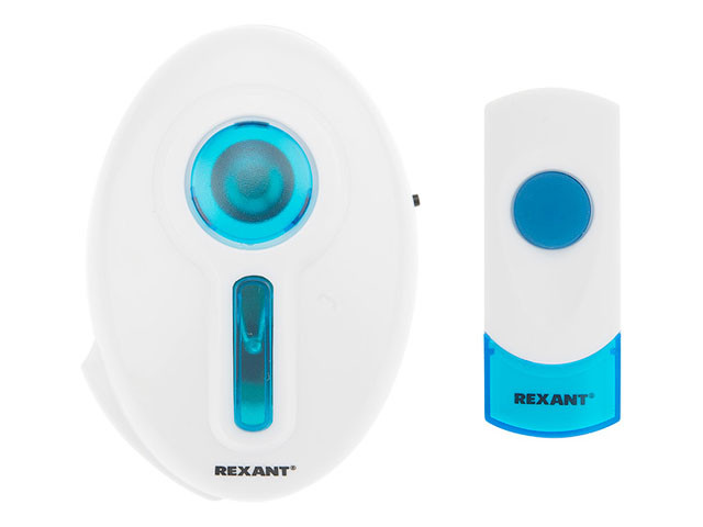 Звонок дверной беспроводной 220 В кнопка IP44 RX-6 REXANT - фото 1 - id-p183249958