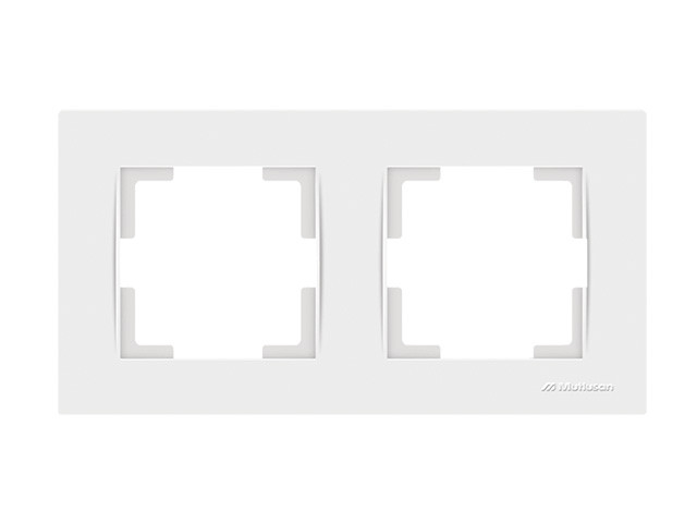 Рамка 2-ая горизонтальная белая, RITA, MUTLUSAN - фото 1 - id-p183247480