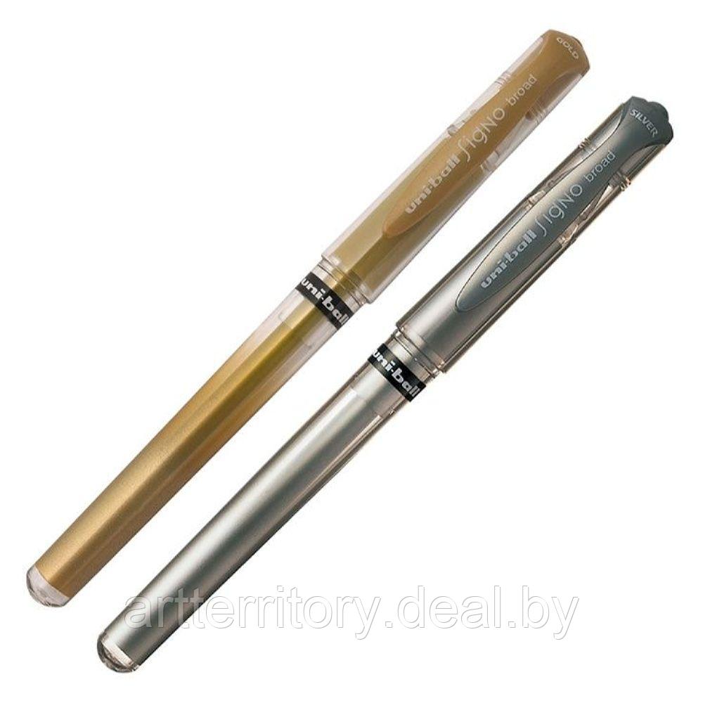 Ручка гелевая Mitsubishi Pencil SIGNO BROAD, 1 мм. (синяя) - фото 2 - id-p183270143